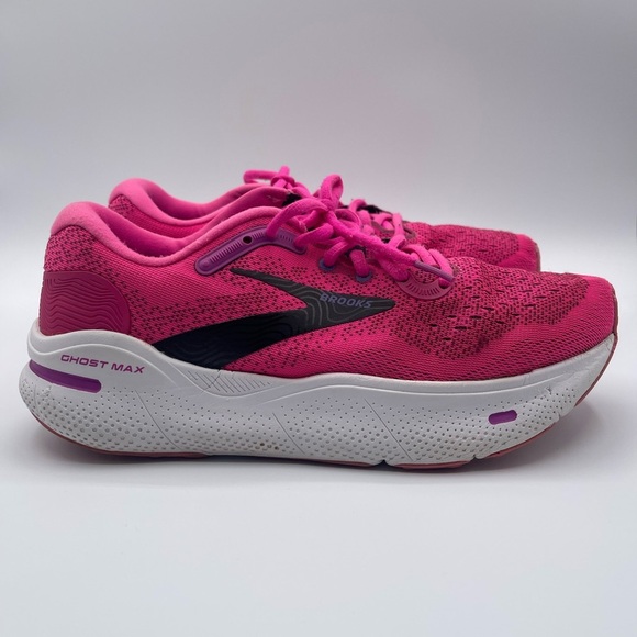 Brooks Shoes - Brooks Ghost Max [1203951B628] Women 9.5B Running Shoes Pink Glo/Purple/Black